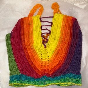 Colorful Crochet Tank Top
